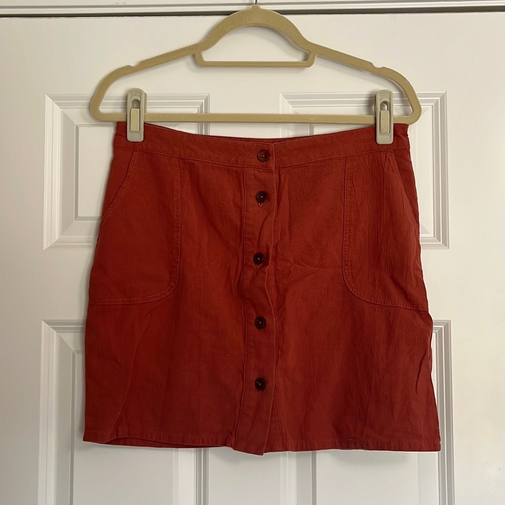 Rust colored Roolee skirt